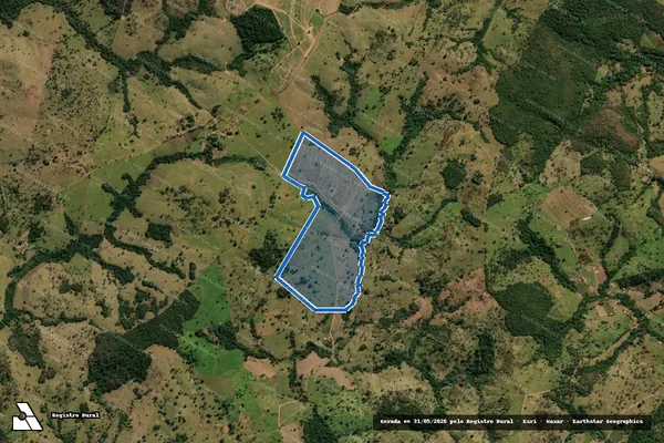 Imagem de satélite de FAZENDA SALOBRO - GLEBA 01 em Araçu - GO