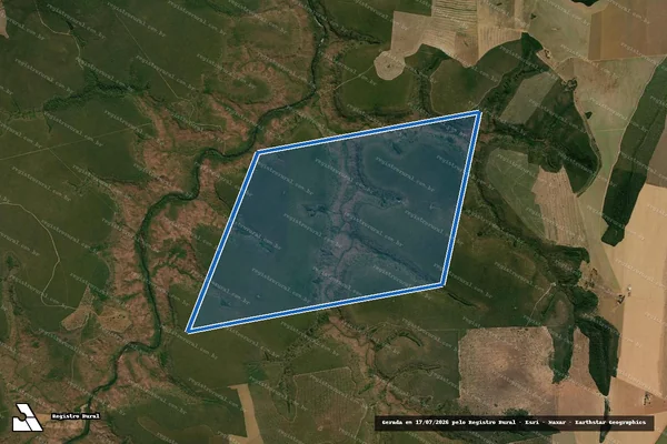 Imagem de satélite de Fazenda Reunidas JP - Parte 1 em Gaúcha do Norte - MT