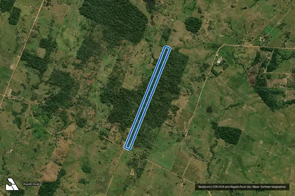 Imagem de satélite de LOTE 10 GLEBA 01 GL LOTE TERRAS PYRINEOS PA ITAPIREMA  - LOTE 10 GLEBA 01 GLEBA LOTE DE TERRAS PYRINEOS P.A ITAPIREMA em Ji-Paraná - RO