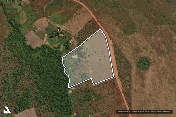 Imagem de satélite de FAZENDA FARTURA / Parte 02 - PARCELA 03 - AREA DESMEMBRADA 02 em Floresta do Araguaia - PA