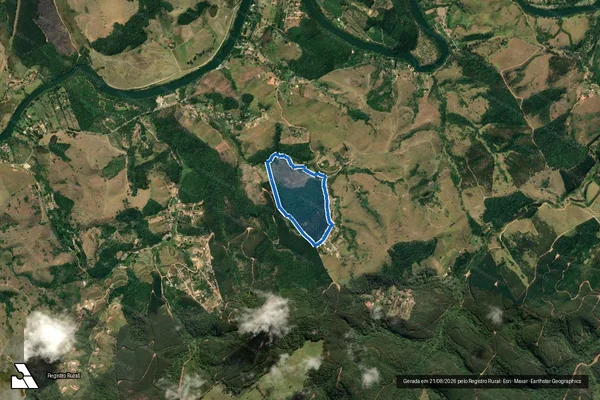 Imagem de satélite de GLEBA   A  e  B - Gleba A em Santa Branca - SP