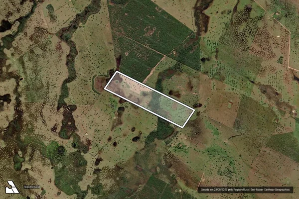 Imagem de satélite de Fazenda Babaçu - Gleba 01 em Coxim - MS