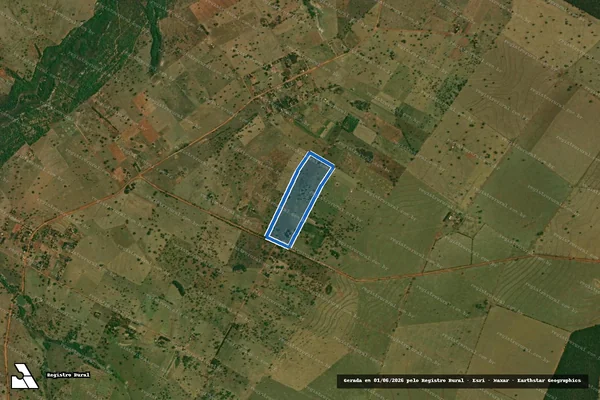 Imagem de satélite de PROJETO DE ASSENTAMENTO SÃO THOMÉ – LOTE 36-A em Bataguassu - MS