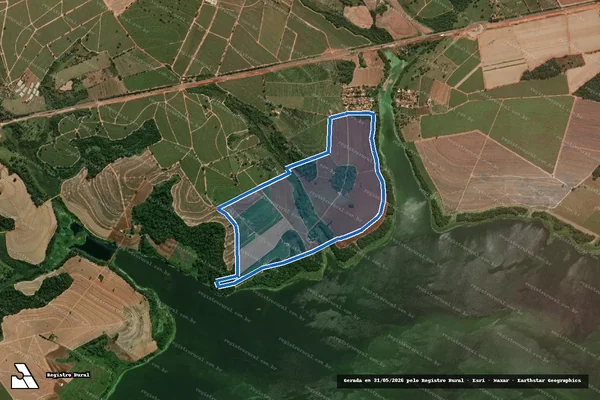 Imagem de satélite de Fazenda Espírito Santo em Itápolis - SP