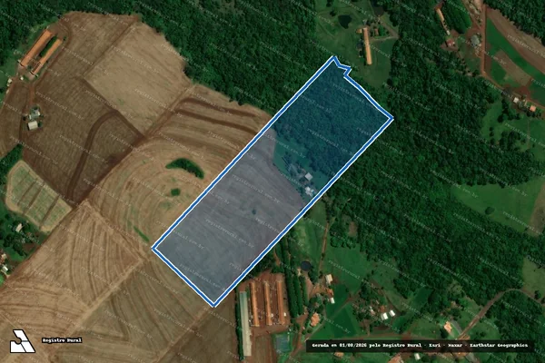 Imagem de satélite de LOTE RURAL N° 241.A.2 DO 4° PERÍMETRO DA FAZENDA BRITÂNIA - Gleba GLEBA B em Toledo - PR