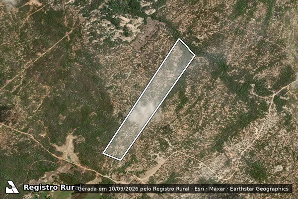 Imagem de satélite de Projeto de Assentamento Serrote/Serra Branca ? Lote 59 - Parte 1 em São Rafael - RN