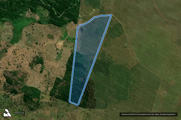 Imagem de satélite de PA BRASÍLIA ? LOTE 47 - Parte 2 em Água Azul do Norte - PA