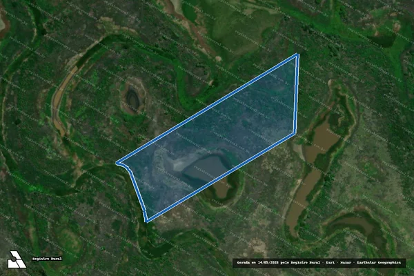 Imagem de satélite de Fazenda Nova Esperança - Fazenda Reserva Caracol em Corumbá - MS