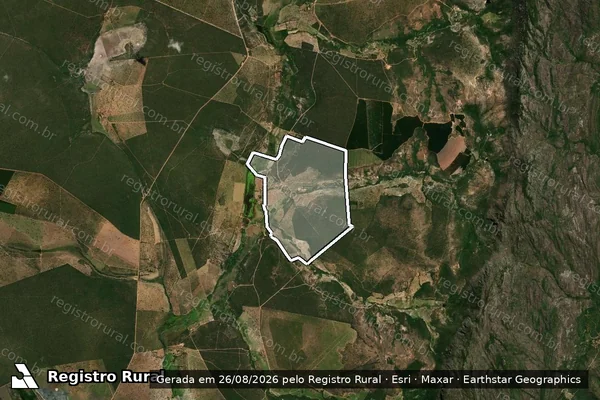 Imagem de satélite de FAZENDA  SANTO ANTONIO  - FAZENDA  SANTO ANTONIO em Grão Mogol - MG