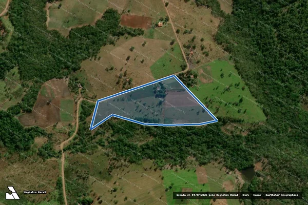 Imagem de satélite de Projeto de Assentamento Santa Mônica - Lote 102 MST em Terenos - MS