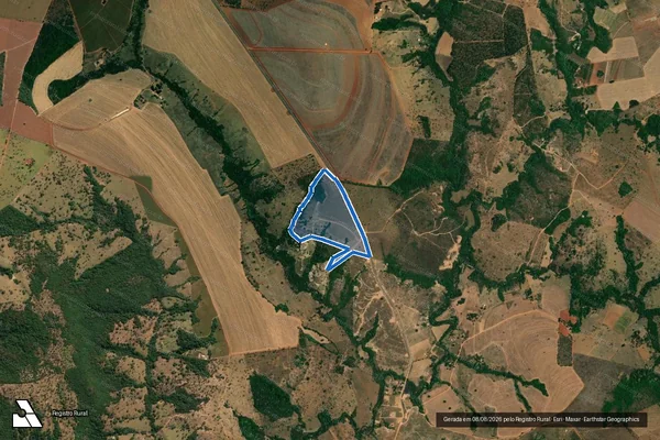 Imagem de satélite de Fazenda Boa Vista e Posse dos Rodrigues - Parte 1 em Catalão - GO