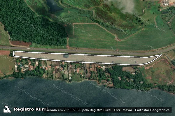 Imagem de satélite de FAZENDA SANTA TEREZINHA - GLEBA V - 001 em Fartura - SP