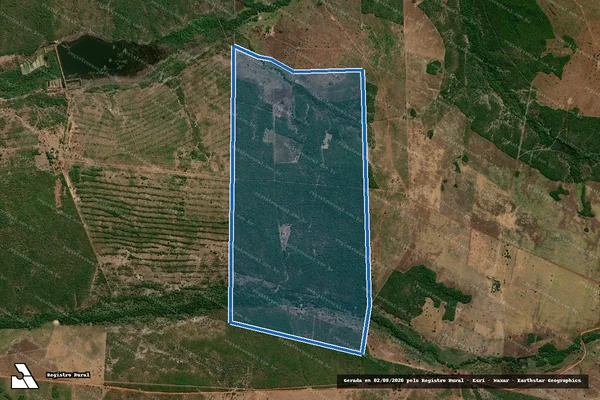 Imagem de satélite de FAZENDA PROGRESSO, Lote 23-A, do Loteamento Dueré, 4ª Etapa, Fls.A - PARCELA 02 em Dueré - TO