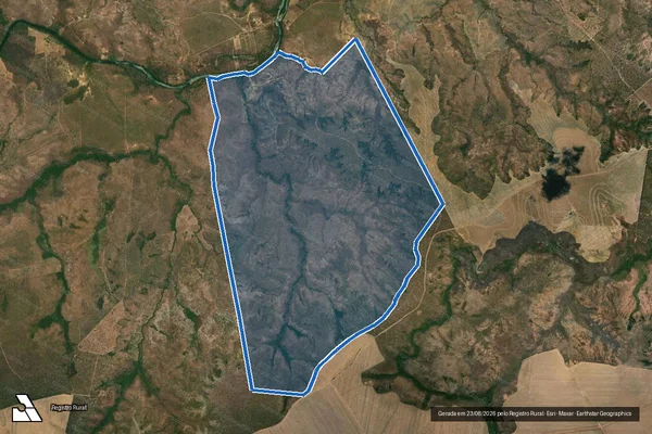 Imagem de satélite de FAZENDA ÁGUA BOA - 001 em Sambaíba - MA