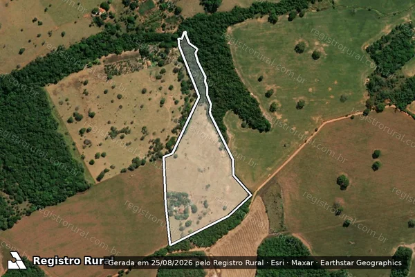 Imagem de satélite de FAZENDA ÁGUA FRIA  - Parte 1 em Vianópolis - GO