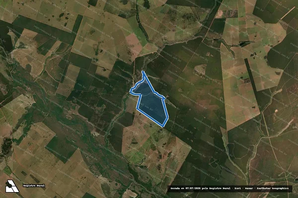 Imagem de satélite de FAZENDA SÃO VICENTE VII em Água Clara - MS