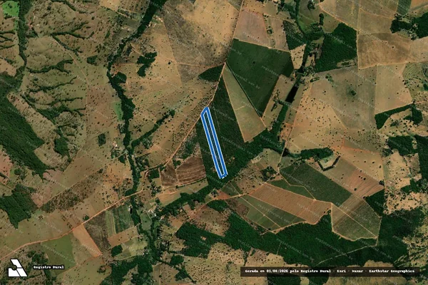 Imagem de satélite de FAZENDA SANTA MARIA-LOTE-3 - Parte 1 em Hidrolândia - GO