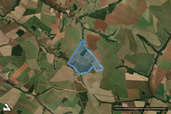 Imagem de satélite de Fazenda Boa Esperança - Fazenda Boa Esperança em Platina - SP