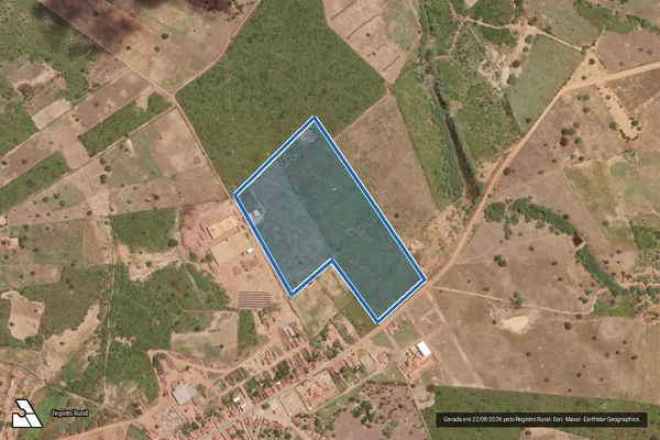 Imagem de satélite de SÍTIO POÇO DA UMBURANA - PARTE 1 - FAZENDA CACHOEIRA DO ROBERTO - Parte 7 em Afrânio - PE