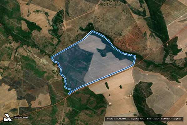 Imagem de satélite de FAZENDA CABECEIRA DAS CUIAS – ÁREA I em Ipueiras - TO