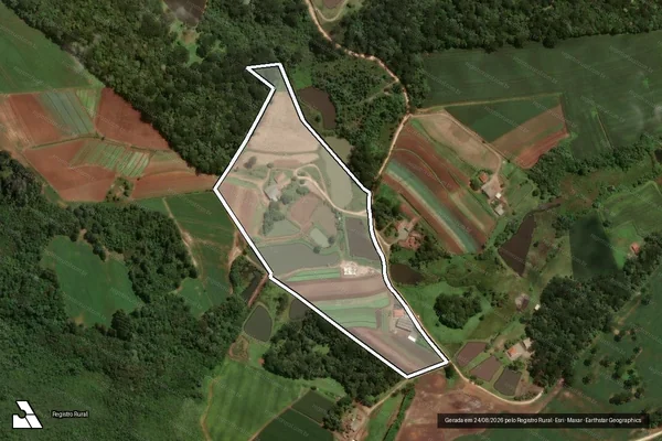 Imagem de satélite de Matrícula 42.874 - ÁREA 1 em São José dos Pinhais - PR