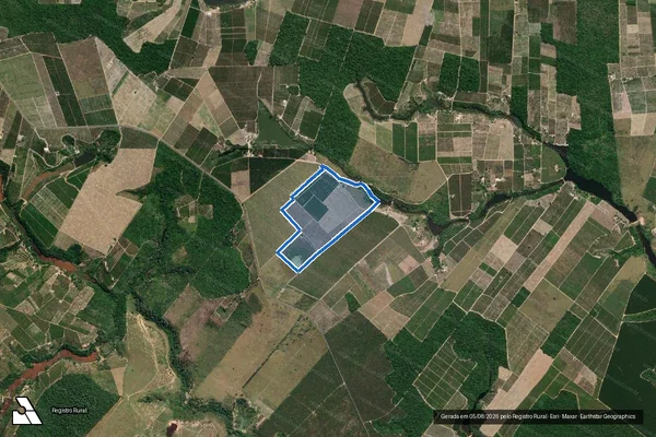 Imagem de satélite de FAENDA Ã RAFAEL em São Mateus - ES