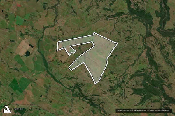 Imagem de satélite de Fazenda Bom Sucesso em Santiago - RS
