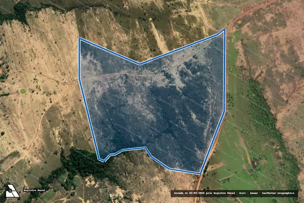 Imagem de satélite de FAZENDA MOREIRA - 001 em Cabeceira Grande - MG
