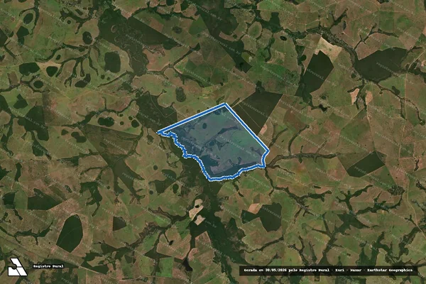 Imagem de satélite de FAZENDA BOM SUCESSO - GLEBA A - GLEBA A-1 em Alcinópolis - MS