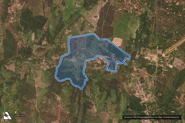 Imagem de satélite de Fazenda Sabina  - Parte 1 em Coração de Jesus - MG