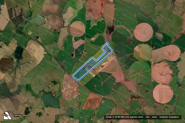 Imagem de satélite de AGROPECUÁRIA NOSSA SENHORA DE FÁTIMA - INVERNADA I - INVERNADA I em São Borja - RS