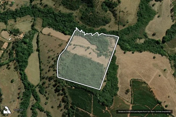 Imagem de satélite de Fazenda Cachoeira - PARTE 1 em Oliveira - MG