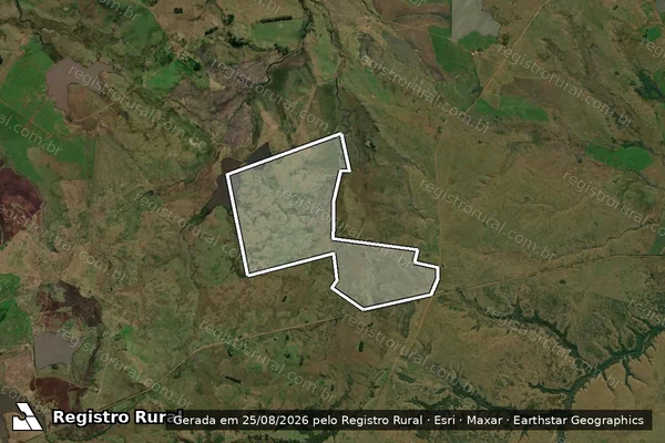 Imagem de satélite de Boqueirão - Boqueirao em Quaraí - RS