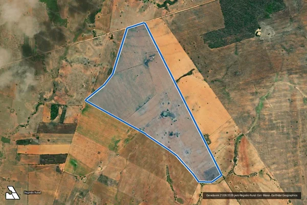 Imagem de satélite de FAZENDA VARZEA DA AROEIRA - Parcela 1 em Tucano - BA