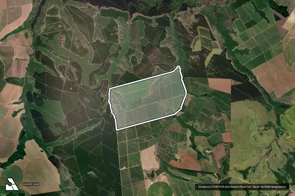 Imagem de satélite de FAZENDA BOA ESPERANÇA - Matrícula 5078 em Angatuba - SP