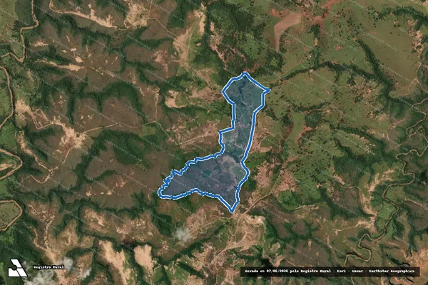 Imagem de satélite de Fazenda Bebedouro dos Tiros - 01 em Tiros - MG