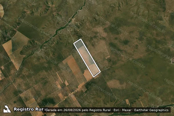 Imagem de satélite de FAZENDA COCHÁ, GIBÃO E FLEXEIRAS - Parte 1 em Bonito de Minas - MG