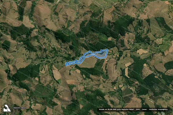 Imagem de satélite de FAZENDA LONTRA - Parte 1 em Mercês - MG