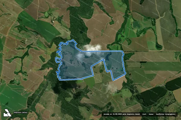 Imagem de satélite de Campo da Sede - . em Cachoeira do Sul - RS