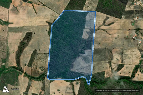 Imagem de satélite de Fazenda Lagoa Funda - GLEBA 011 em Porto da Folha - SE
