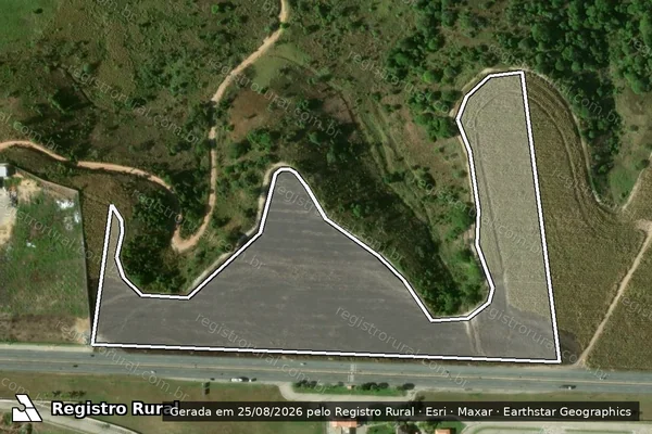 Imagem de satélite de Fazenda Canto da Lagoa - Parte 11 em Barra de São Miguel - AL