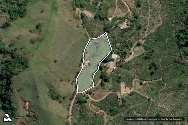 Imagem de satélite de FAZENDA DA LAGINHA - ÁREA 7 em Carangola - MG