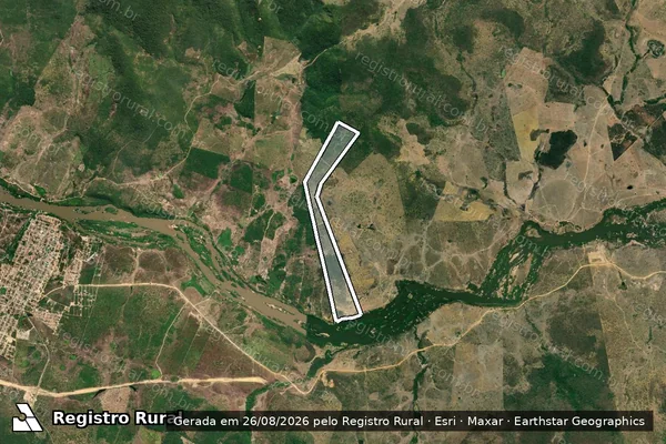Imagem de satélite de FAZENDA CANAÃ II - Parte 1 em Jacinto - MG