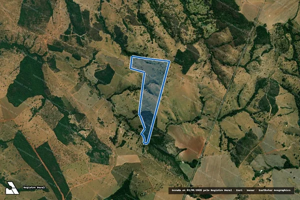 Imagem de satélite de Fazenda Campo Limpo e Fazenda Dourados - Parte 1 em Goiandira - GO