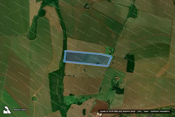 Imagem de satélite de Fazenda São Roque - Parte 1 em Amambai - MS