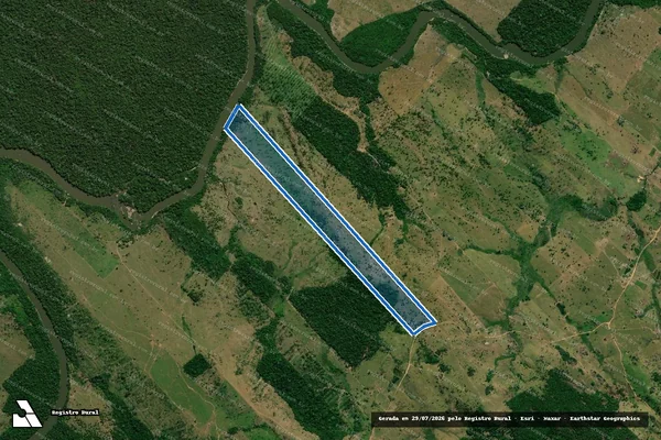 Imagem de satélite de Lote 32 da Gleba 01 do PA Tarumã - 001 em Vale do Paraíso - RO