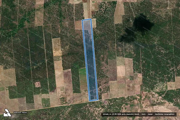 Imagem de satélite de Projeto de Assentamento Santa Maria  ? Lote 63 - Parte 1 em Afonso Bezerra - RN