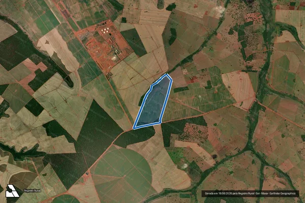 Imagem de satélite de Fazenda Tamburi - PARTE 2 em Santa Vitória - MG