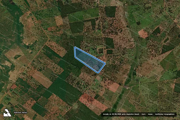Imagem de satélite de P.A. MONJOLINHO - Lote 113 em Anastácio - MS