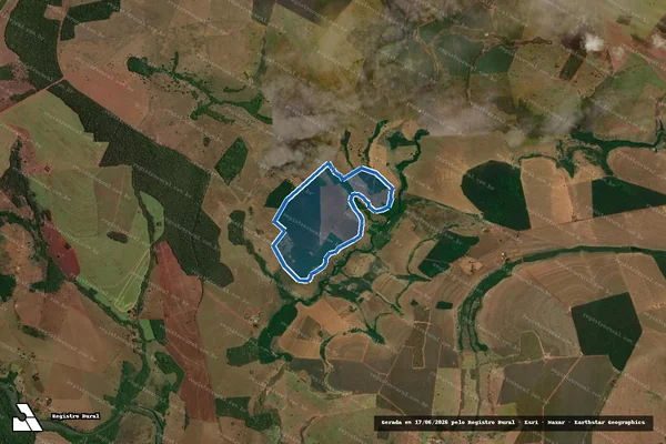 Imagem de satélite de FAZENDA BOA VISTA DA FELICIDADE, LUGAR DENOMINADO "BARRASCO" - FAZENDA BOA VISTA DA FELICIDADE, LUGAR DENOMINADO "BARRASCO" em Jataí - GO